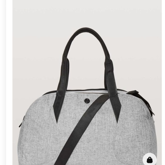lululemon athletica Handbags - Lululemon Out Of Range Duffle Bag, Heathered Black